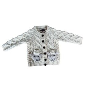 Shepley Baby Aran Wool Cardigan‎